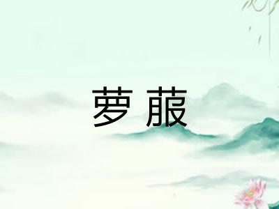 萝菔