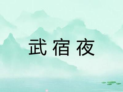 武宿夜
