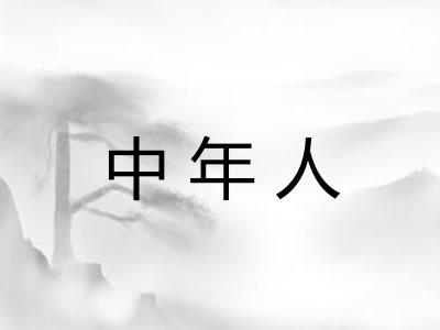 中年人 中年人
