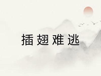 插翅难逃
