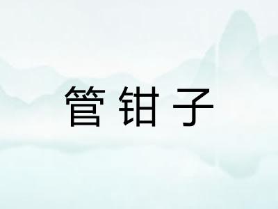 管钳子
