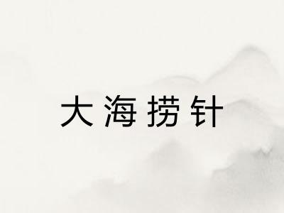 大海捞针