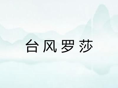 台风罗莎 台风罗莎