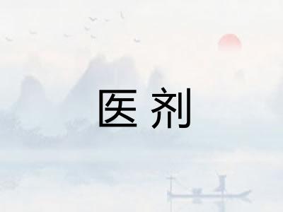 医剂