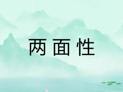 两面性 两面性