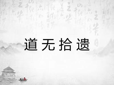道无拾遗