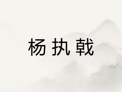 杨执戟