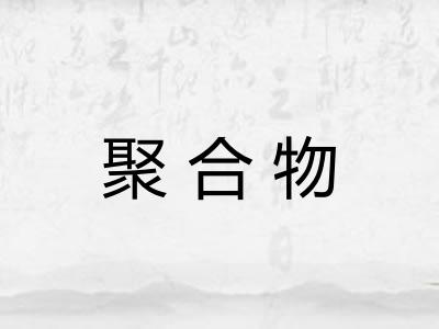 聚合物 聚合物