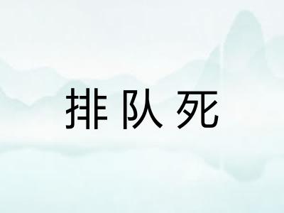 排队死