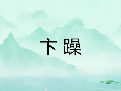 卞躁 卞躁