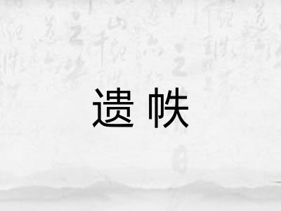 遗帙