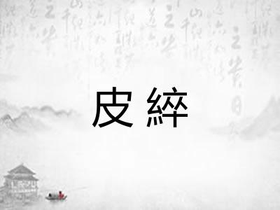皮綷