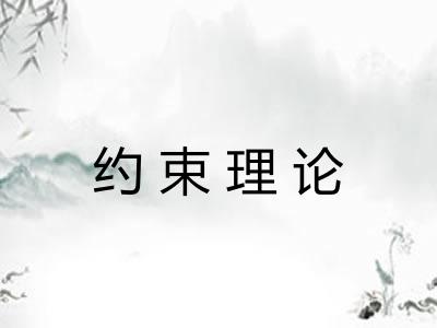 约束理论 约束理论
