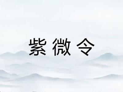 紫微令