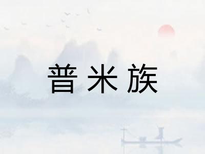普米族 普米族
