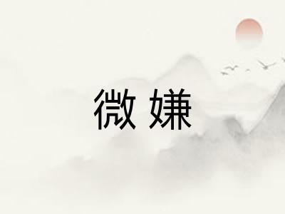 微嫌