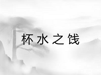 杯水之饯