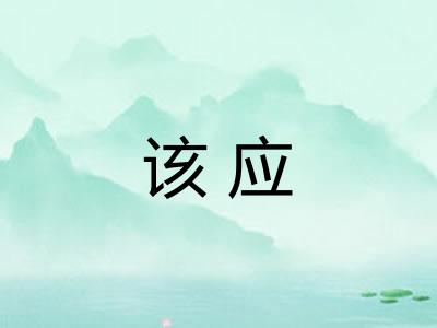 该应