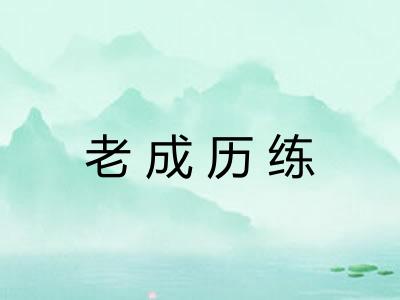 老成历练