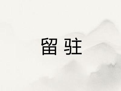 留驻