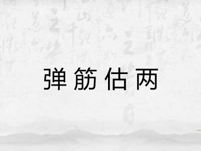 弹筋估两