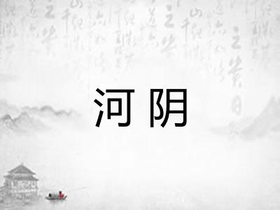 河阴 河阴