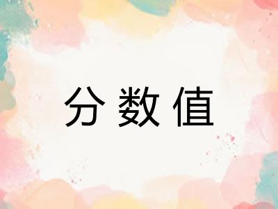 分数值