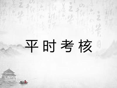 平时考核