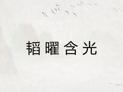韬曜含光
