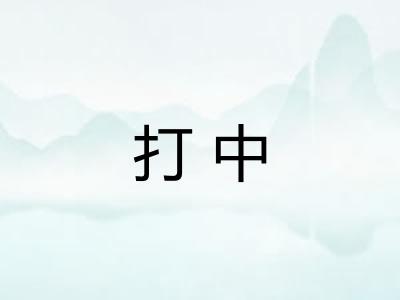 打中