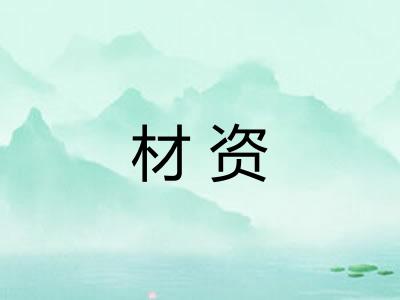 材资
