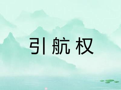 引航权 引航权