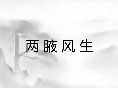 两腋风生 两腋风生