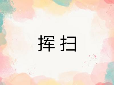 挥扫 挥扫