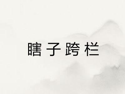 瞎子跨栏 瞎子跨栏