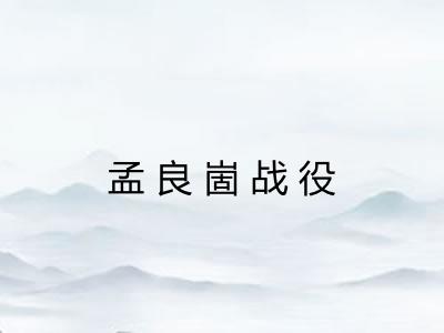 孟良崮战役