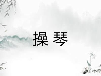 操琴