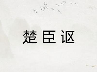 楚臣讴