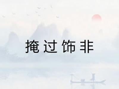 掩过饰非