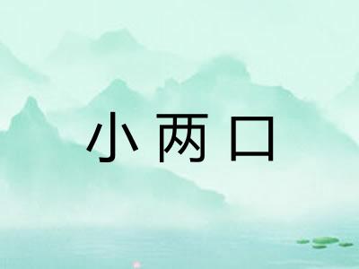小两口