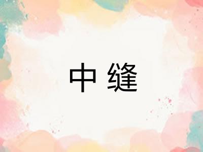 中缝