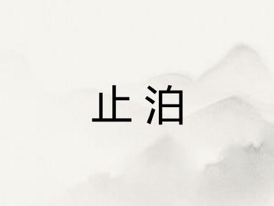 止泊