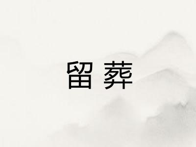 留葬
