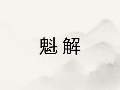 魁解 魁解