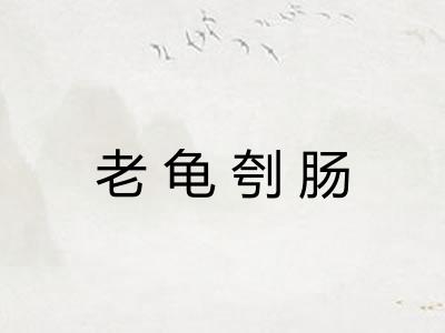 老龟刳肠