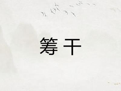 筹干