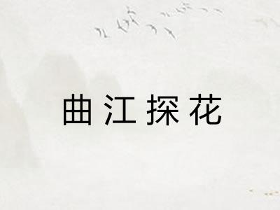 曲江探花