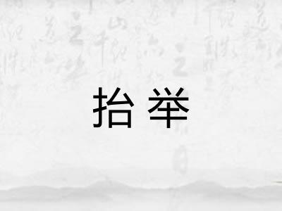 抬举