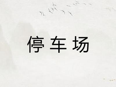 停车场 停车场