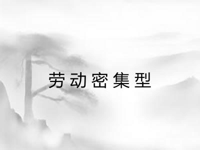 劳动密集型
